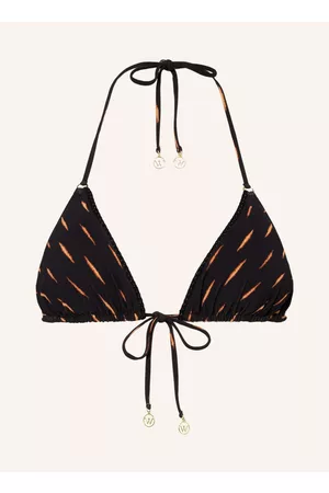 Watercult Triangel-Bikini-Top Eclectic Flames schwarz
