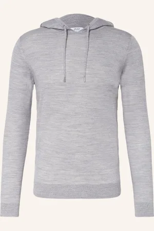 Reiss Strick-Hoodie Holland grau