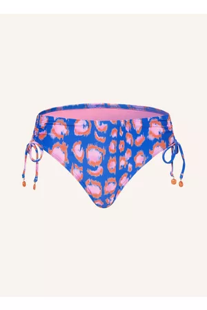 Cyell Damen High-waisted Bikinis - High-Waist-Bikini-Hose Sneaky Leopard blau