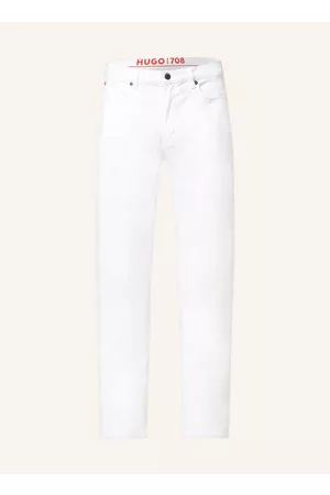 HUGO BOSS Herren Slim Jeans - Jeans Slim Fit weiss