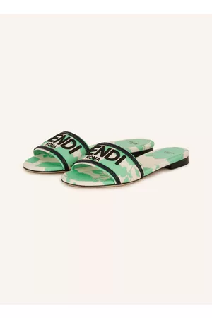 Fendi Damen Clogs & Pantoletten - Pantoletten gruen