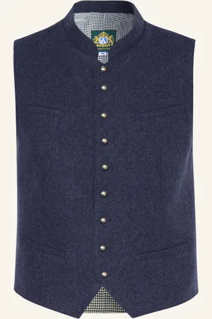 Hammerschmid Trachtenweste Max Regular Fit blau