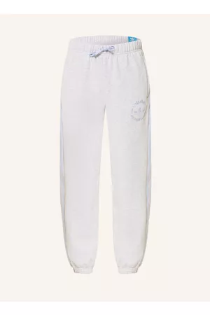 adidas Damen Lange Hosen - Sweatpants Jogger grau