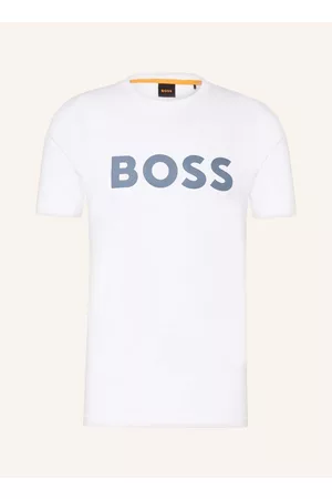 HUGO BOSS Herren Shirts - T-Shirt Thinking weiss