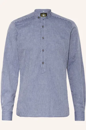 Hammerschmid Trachtenhemd Slim Fit Mit Leinen Und Stehkragen