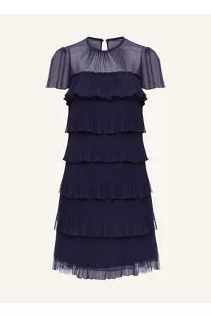 Phase Eight Damen Freizeitkleider - Kleid Mimi Mit Rüschen blau