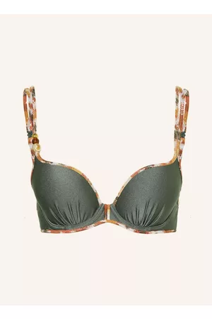 Marie Jo Damen Push-up Bikinis - Push-Up-Bikini-Top Crete Mit Glitzergarn gruen