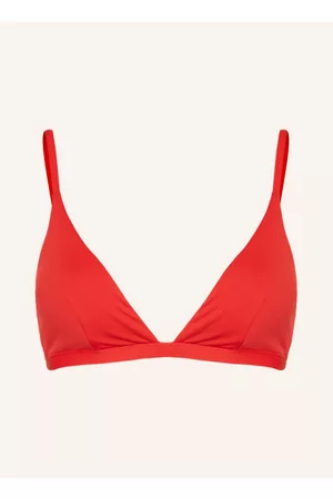 Marc O’ Polo Damen Triangel Bikinis - Triangel-Bikini-Top Mit Uv-Schutz rot