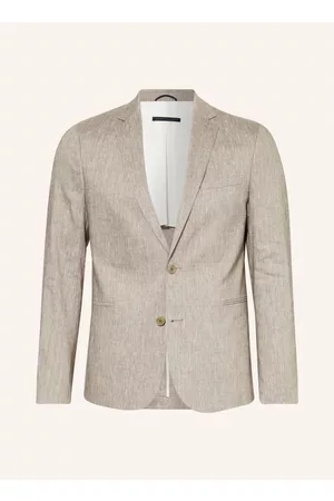 Drykorn Herren Blazer & Sakkos - Anzugsakko Hurley Extra Slim Fit Mit Leinen beige