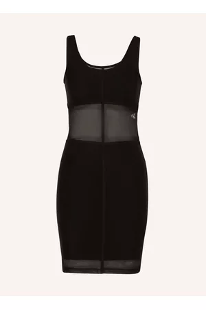 Calvin Klein Damen Freizeitkleider - Mesh-Kleid schwarz