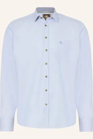 Hammerschmid Trachtenhemd Slim Fit blau