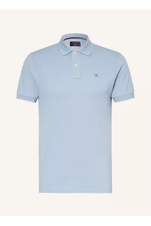 Hackett Herren Poloshirts - Piqué-Poloshirt Slim Fit blau