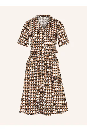 More & More Damen Freizeitkleider - Hemdblusenkleid beige