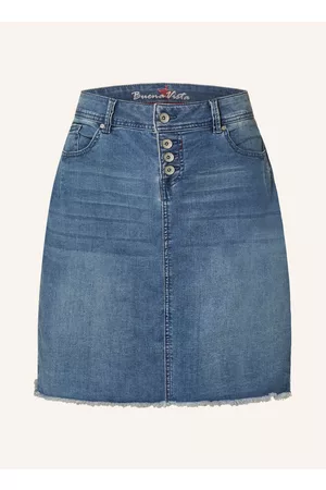 Buena Vista Damen Jeansröcke - Jeansrock Malibu blau