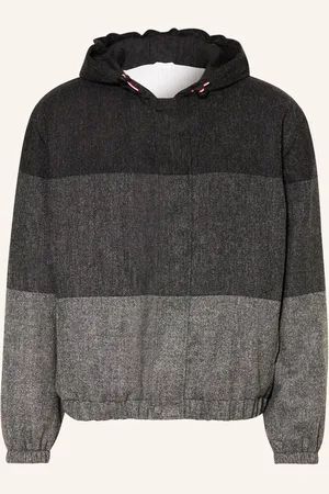 Thom Browne Tweed-Blouson grau