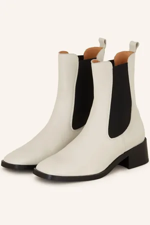 Mrs & HUGS Chelsea-Boots weiss