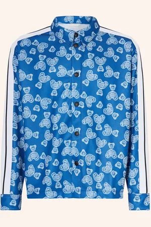 Palm Angels Overshirt Mit Galonstreifen blau