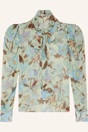 Stella McCartney Schluppenbluse Aus Seide gruen