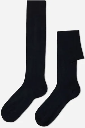 Calzedonia Lange Herrensocken mit Cashmere Mann Größe 40-41