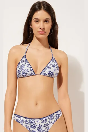 Calzedonia Triangel-Bikinioberteil Blue Corals Frau Größe 80A/75B/70C