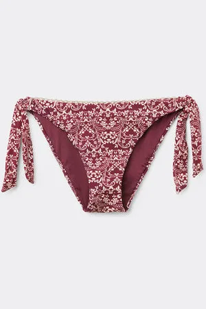 Calzedonia Bikinihose Botanic Bordeaux Frau Größe L