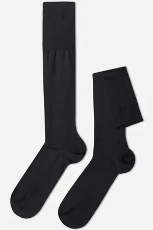 Calzedonia Lange Herrensocken mit Fil d‘Ecosse Mann Größe 37-39