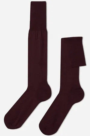 Calzedonia Lange Herrensocken mit Fil d‘Ecosse Mann Größe 40-41