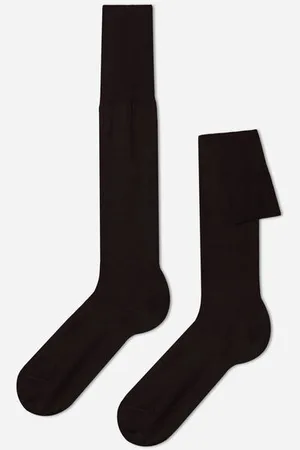 Calzedonia Lange Herrensocken mit Fil d‘Ecosse Mann Größe 40-41