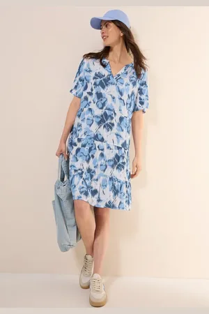 CECIL Gemustertes Crepe-Kleid