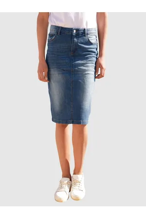 Dress In Damen Jeansröcke - Jeansrock in moderner Waschung Middle blue