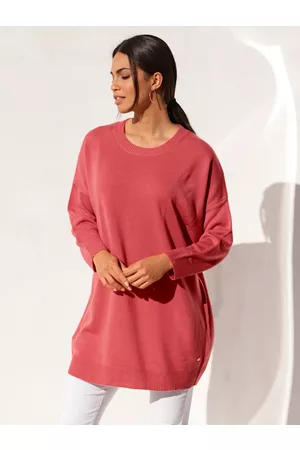 AMY VERMONT Damen Oversize Pullover - Pullover in Oversize-Form Koralle
