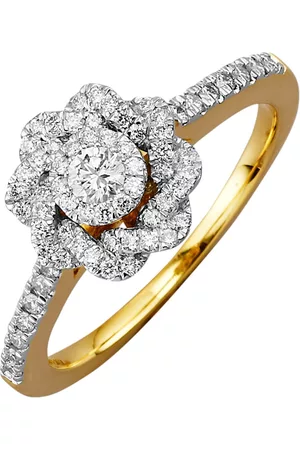 Amara Diamant Damen Ringe - Damenring mit Brillanten Weiß