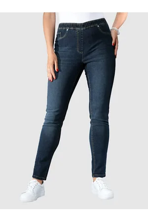 Miamoda Damen Leggings & Treggings - Jeggings mit Push-Up-Nähten Dark blue