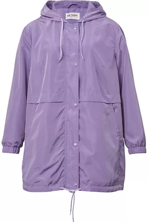 Angel of Style Damen Outdoorjacken - Windbreaker mit Kapuze Paisley-Violett