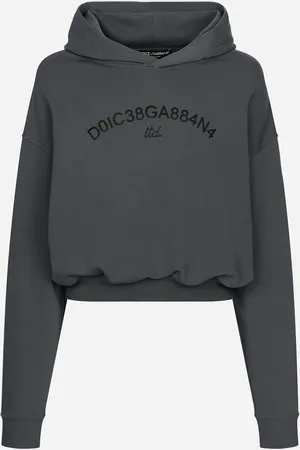 Dolce & Gabbana Cropped Sweatshirt Mit Kapuze -logo - Mann Sweatshirts M