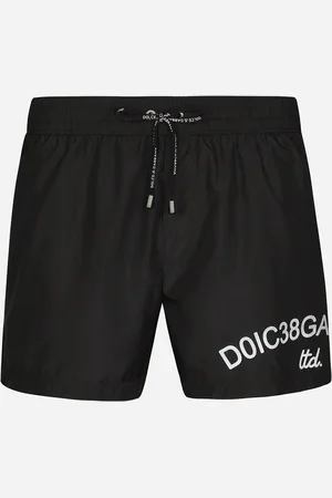 Dolce & Gabbana Kurze Badeshorts -logo - Mann Beachwear Schwarz Stoff 3