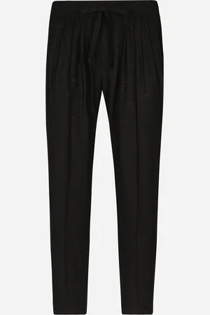 Dolce & Gabbana Jogginghose Aus Crêpe-de-chine-seide - Mann Hosen Und Shorts 46