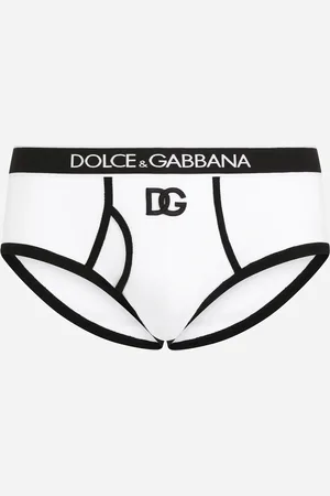 Dolce & Gabbana Fine-rib Cotton Brando Briefs With Dg Patch - Mann Unterwäsche Und Loungewear Schwarz Baumwolle 3