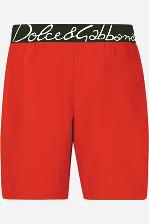 Dolce & Gabbana Mittellange Badeshorts -logo - Mann Beachwear Bordeaux Stoff 2