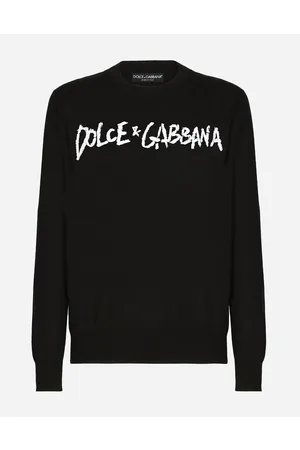 Dolce & Gabbana Collection - Rundhalspullover Wolle mit Logostickerei