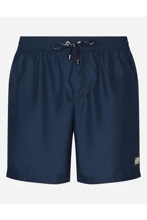 Dolce & Gabbana Beachwear - Lange Badeshorts mit Logoplakette