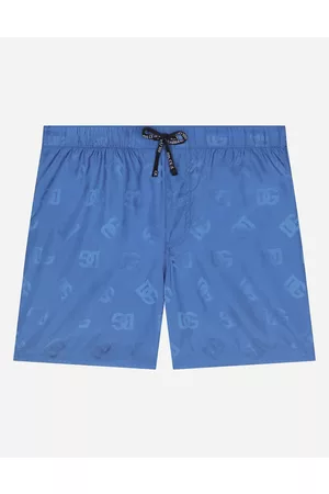 Dolce & Gabbana Beachwear - Badeshorts aus Nylon mit DG-Logo Jacquard