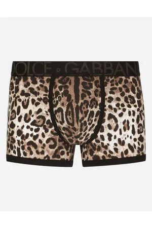 Dolce & Gabbana Unterwäsche und Loungewear - Boxershorts bi-elastische Baumwolle Leoprint
