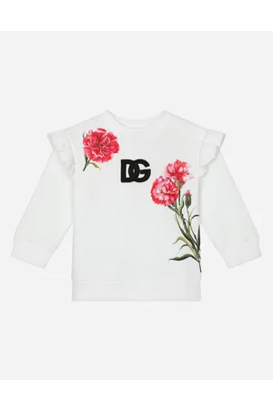 Dolce & Gabbana Children best seller selection - Rundhalssweatshirt aus Jersey Nelken-Print
