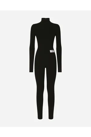 Dolce & Gabbana Kleider - Jumpsuit aus Stretchjersey in Milano-Ripp