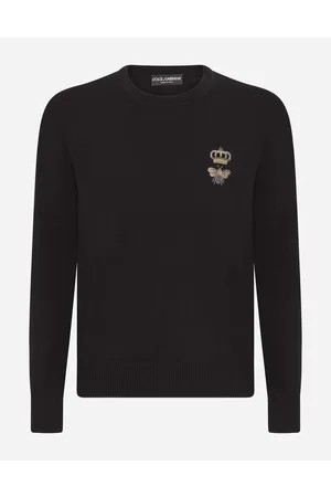 Dolce & Gabbana Strickwaren - Rundhalspullover Wolle mit Stickerei