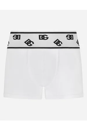 Dolce & Gabbana Collection - Boxershorts aus gerippter Baumwolle mit DG-Logo