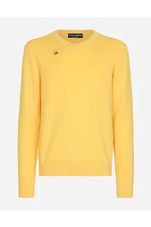 Dolce & Gabbana Men best seller selection - Rundhalspullover Wolle mit DG-Hardware