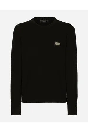 Dolce & Gabbana Collection - Rundhalspullover aus Wolle mit Logoplakette