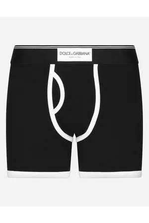 Dolce & Gabbana Collection - Lange Boxershorts aus bi-elastischer Baumwolle mit Print